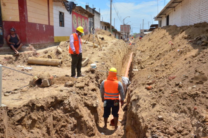 Tambogrande Invierten más de 211 mil soles en obra de agua y desagüe