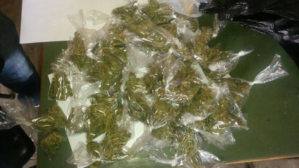 Se encontraron 50 bolsas de marihuana. Foto: Cortesía PNP