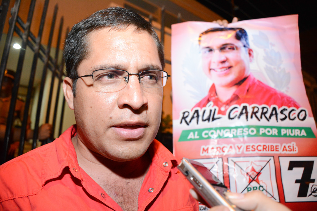 Raúl Carrasco, candidato a la región con el número 07 por Alianza Popular. Foto: Walac/Gonzalo Varillas