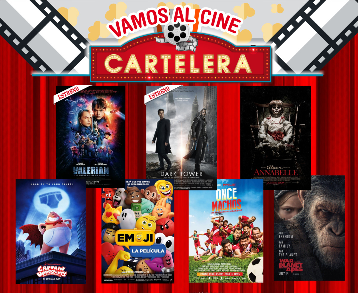 Cartelera de la semana dos nuevos estrenos "Valerian" y "La Torre Oscura"