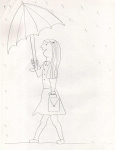 Una persona bajo la lluvia: ¿qué significa y cómo dibujarlo?