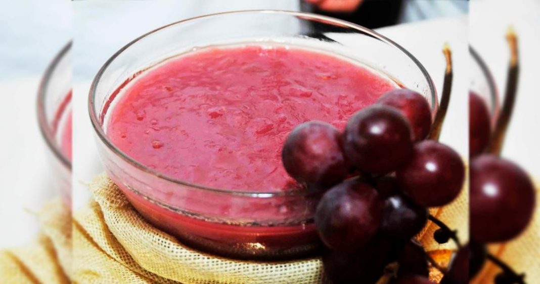Anímate a preparar esta deliciosa mazamorra de uva.