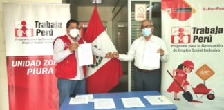 Firman convenio con "Trabaja Perú" para el beneficio de ciudadanos de Tambogrande