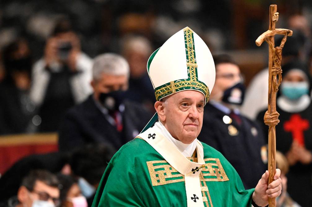 El papa Francisco canceló su tradicional visita de Nochevieja al pesebre por temor a la covid-19