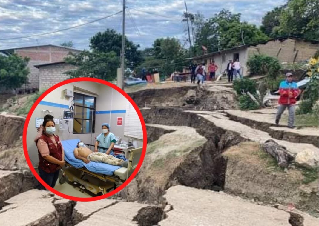 Falla geológica en Bagua deja a familias sin hogar y personas heridas