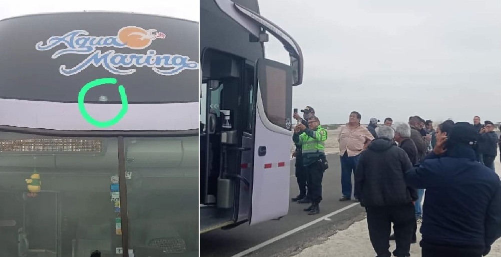 Sechura: Hampones asaltan bus de Agua Marina cerca a Bayóvar