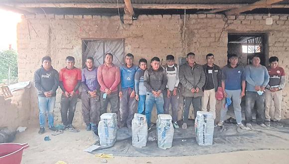 Lambayeque: detienen a 10 piuranos con más de 100 kilos de cocaína