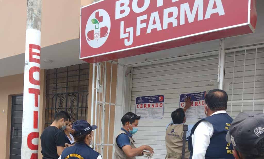 Sullana: clausuran farmacias por no contar con permiso sanitario