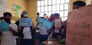 Catacaos: escolares exigen celeridad en la obra del colegio José Cayetano Heredia