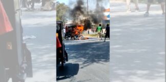 Castilla: mototaxi se incendia y conductor salva de morir