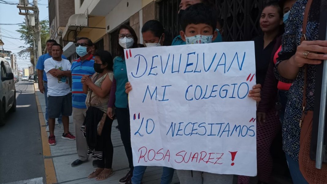 Otro colegio paralizado en Piura: exigen entrega de colegio Rosa Suarez