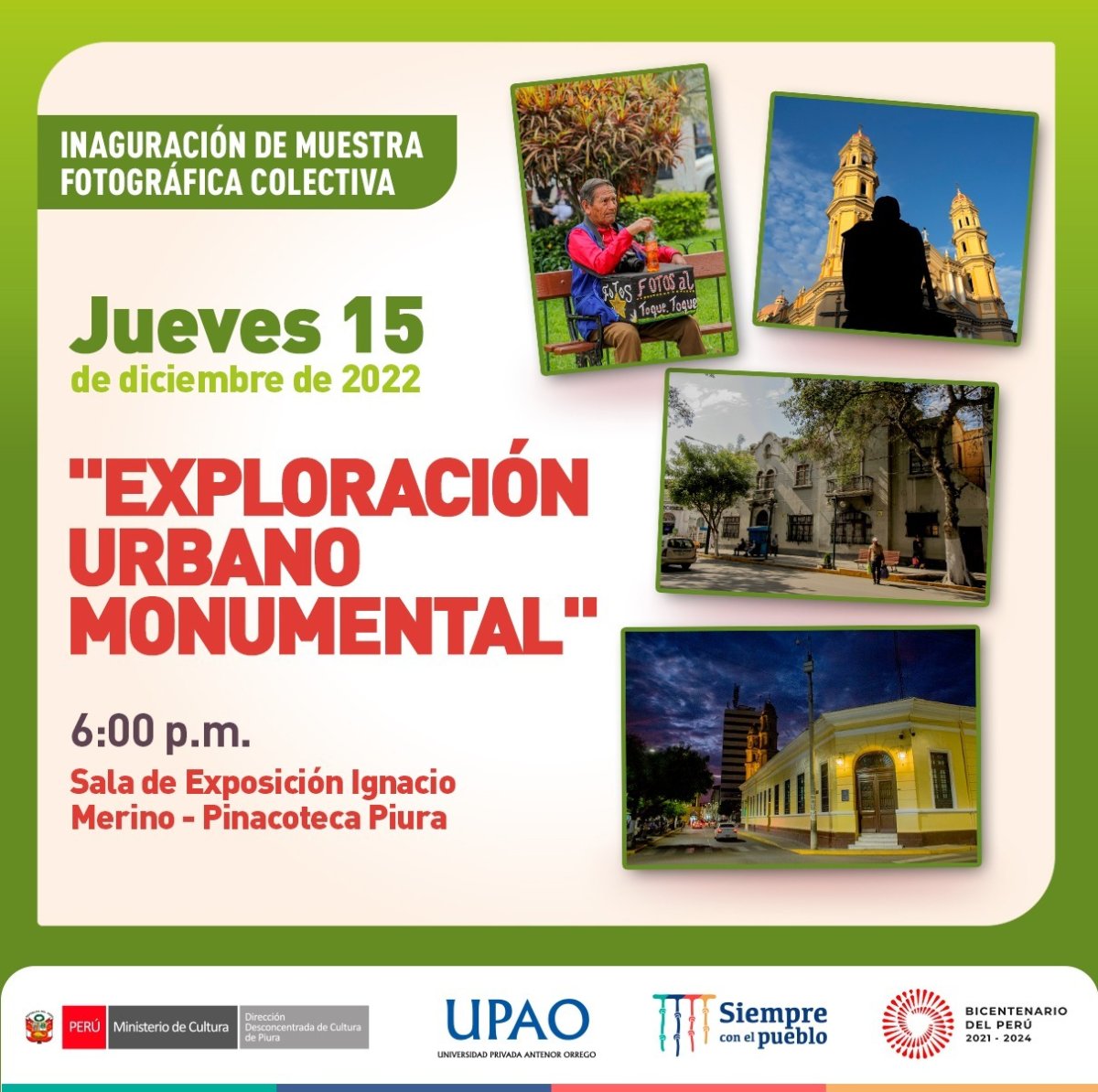 Inauguran muestra fotográfica "Exploración Urbano Monumental"