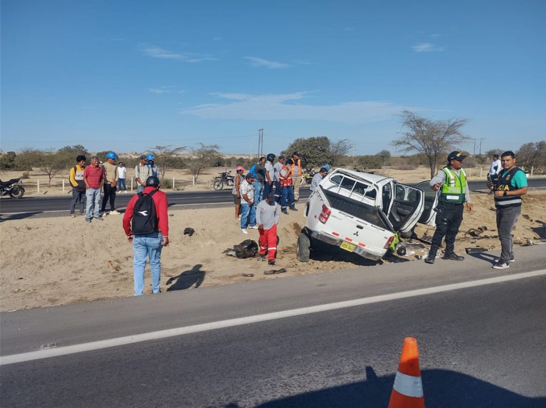 Mexicano falleció en despiste de camioneta en la Panamericana Norte.