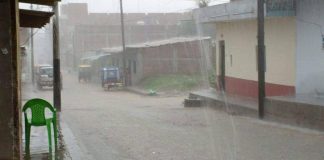 San Juan de Bigote soportó intensas lluvias de 72.5 litros por metro cuadrado.