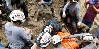 Hallan el cuerpo del menor desaparecido tras deslizamientos en Canchaque. / Foto difusión.