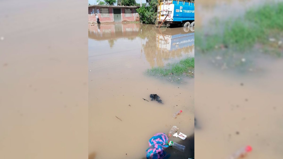 Lluvias en Piura: salud de menores en riesgo por inundación en el sector Los Polvorines. / Foto cortesía.