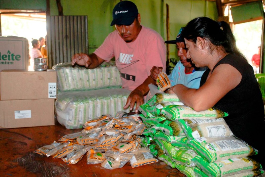 Comuna de Tambogrande distribuye alimentos para ollas comunes. / Foto difusión.