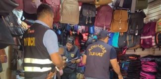 Piura: decomisan mochilas y maletines valorizados en más de 70 mil soles