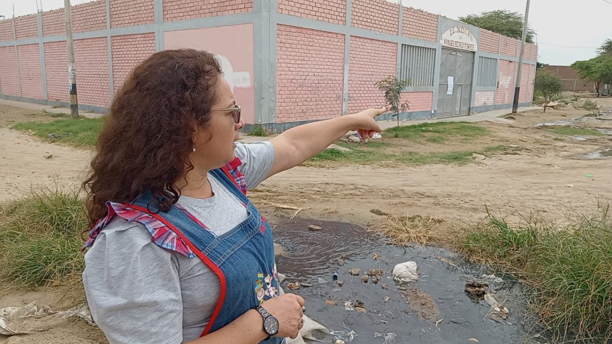 Piura: más de 120 niños en riesgo por aguas servidas y mala infraestructura de la I.E.I. 763