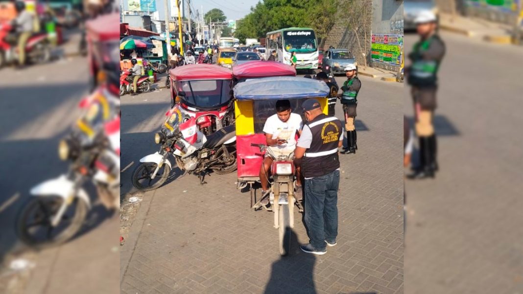 Piura: internan 11 mototaxis en el depósito municipal por brindar servicio público informal.