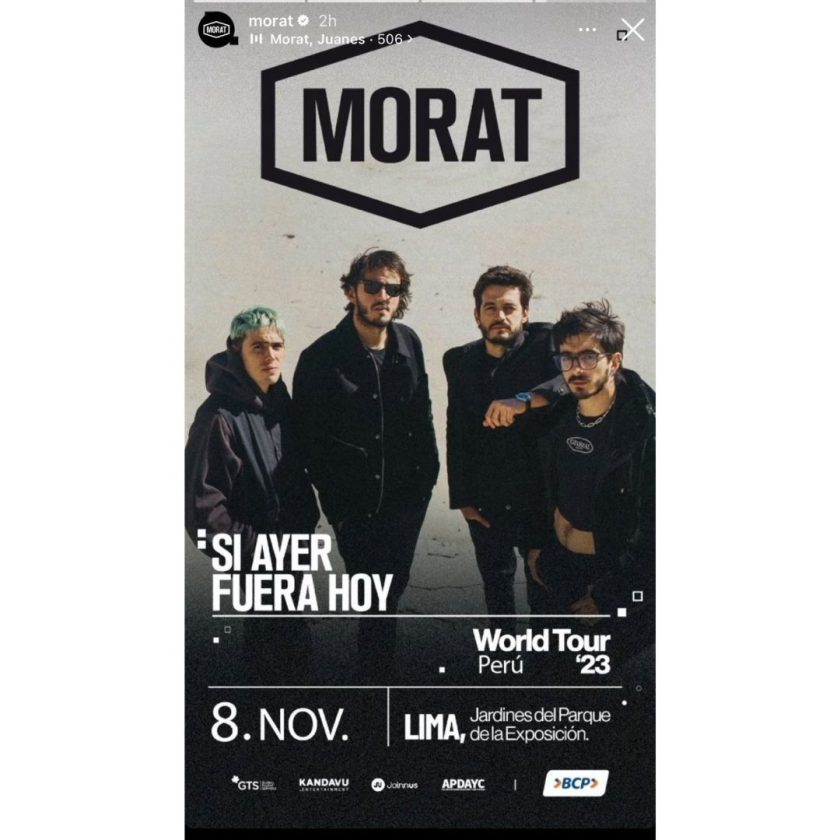 Morat Confirma Concierto En Perú: Fecha, Lugar Y Precio De Las Entradas ...