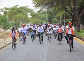 Al menos 300 ciclistas "pedalearon en unidad" por los 491 aniversario de Piura.
