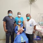 Cirujanos pediatras del hospital Santa Rosa operan con éxito a bebé prematuro de 35 semanas.