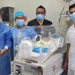 Doctores operaron con éxito a bebé con hidrocefalia en Hospital Santa Rosa