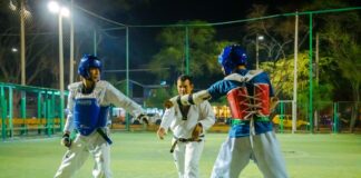 Castilla: niños y adolescentes practican taekwondo en escuela "Formando Talentos"