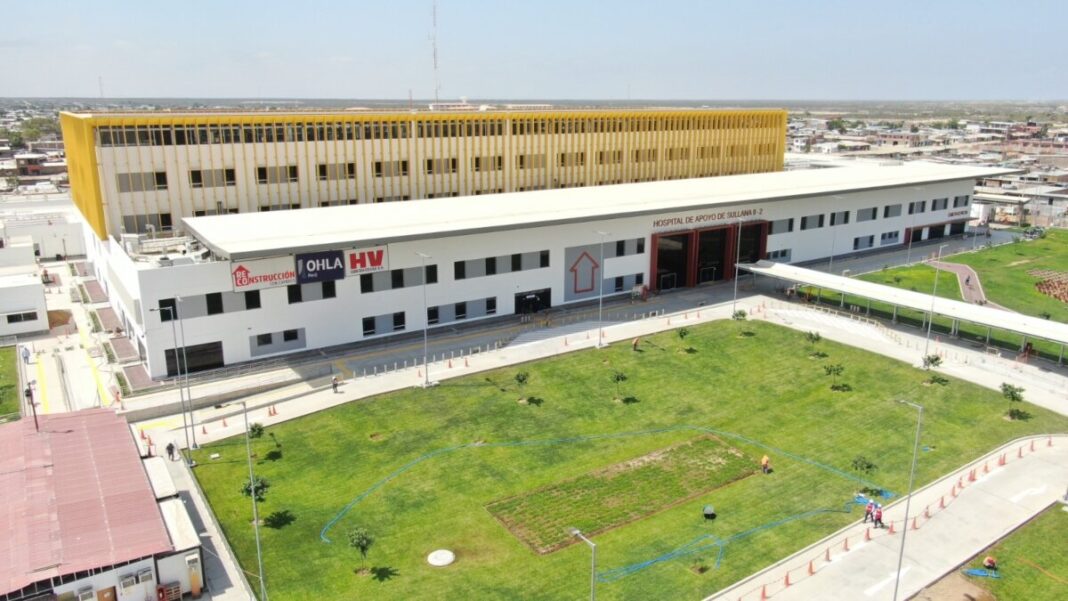 Nuevo Hospital de Apoyo de Sullana II-2 presenta 97% de avance
