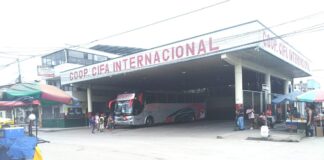 Suspenden servicio de transporte de pasajeros a Ecuador hasta nuevo aviso.