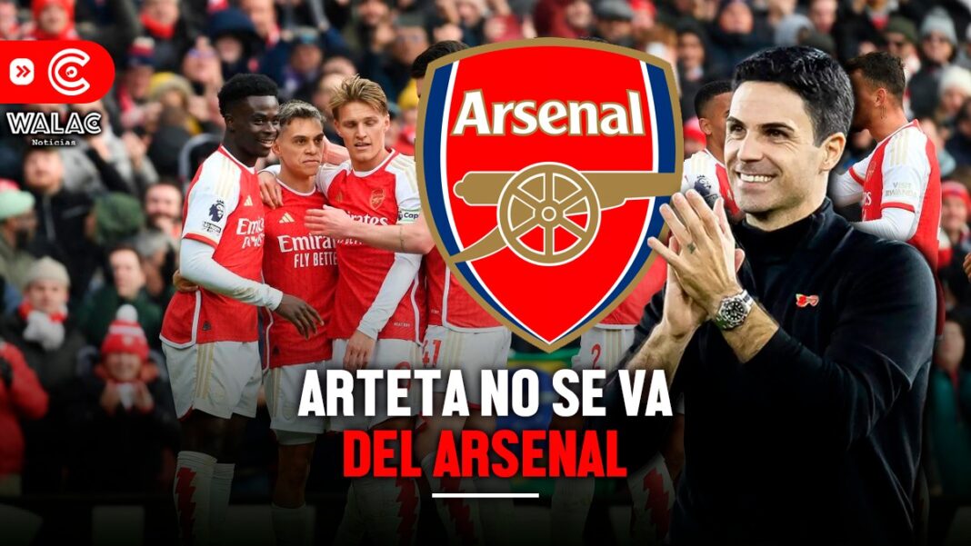 Arteta NO se irá del Arsenal al final de la temporada