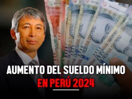 Aumento del sueldo mínimo en Perú 2024