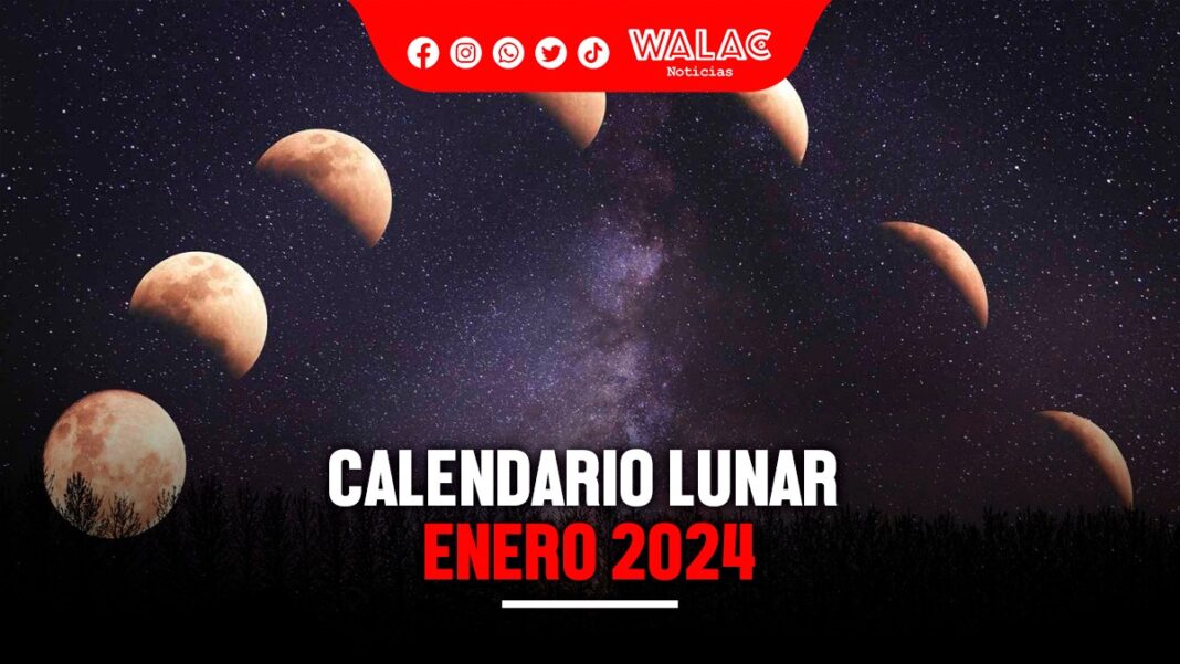 Calendario lunar enero 2024 estas son las fechas de las próximas fases