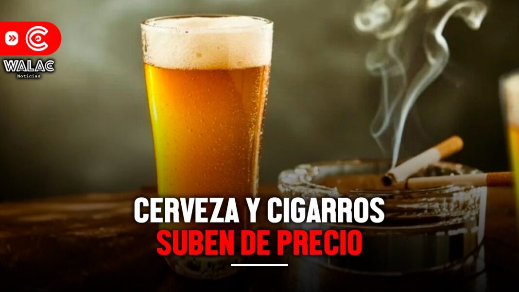 Cerveza y cigarros suben de precio ¿cuánto costarán