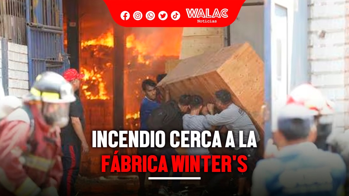 Incendio cerca a la fábrica Winter's consume cerca de tres almacenes