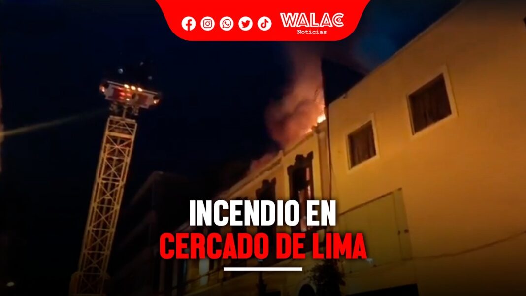 Incendio en Cercado de Lima dejó a 16 familias afectadas