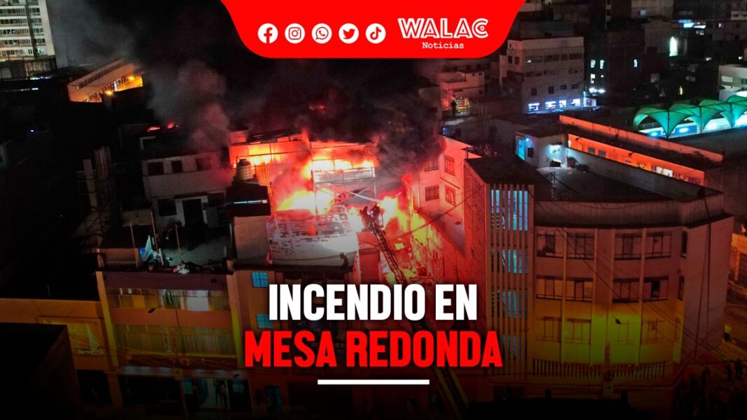 Incendio en Mesa Redonda arrasa con galerías