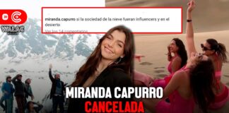 Miranda Capurro fue cancelada por comentario sobre La Sociedad de la nieve