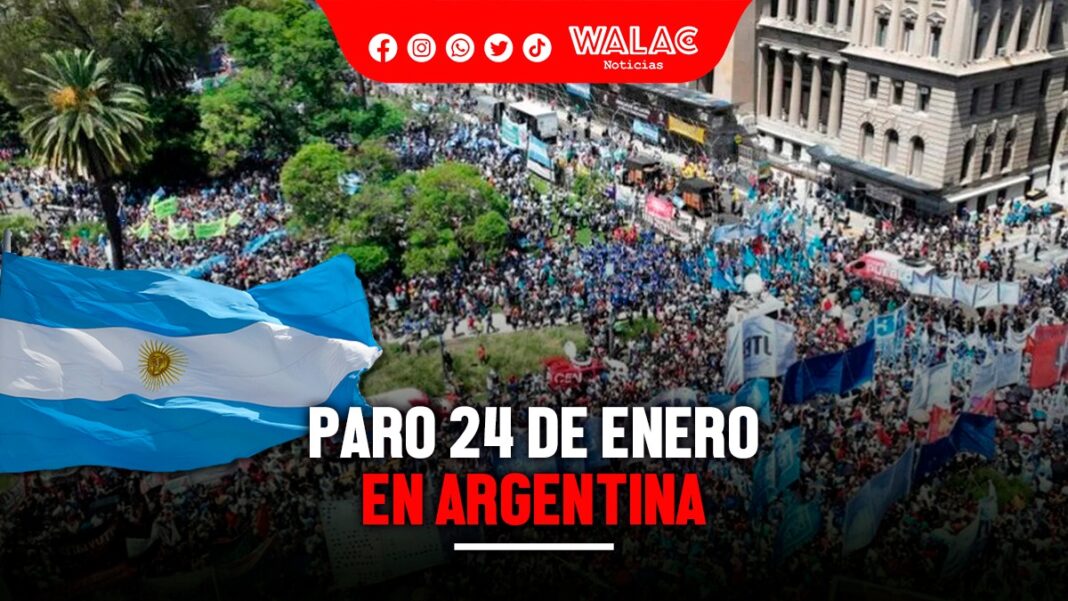 ¿Por qué habrá paro el 24 de enero en Argentina? Conoce todos los detalles