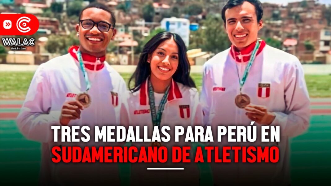 Tres medallas para Perú en Sudamericano de atletismo