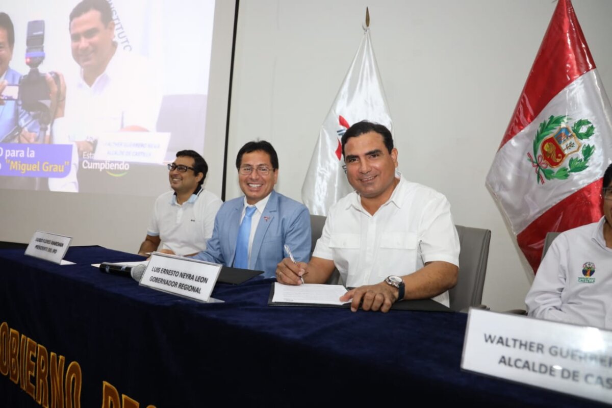 Firma de Convenio para Modernización del Estadio Miguel Grau en Piura