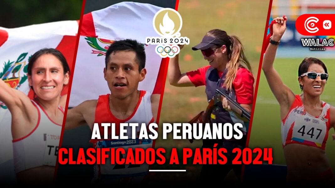 Atletas peruanos clasificados a Paris 2024
