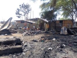 Padre de familia sufre quemaduras en voraz incendio que consumió 15 viviendas en VDO.