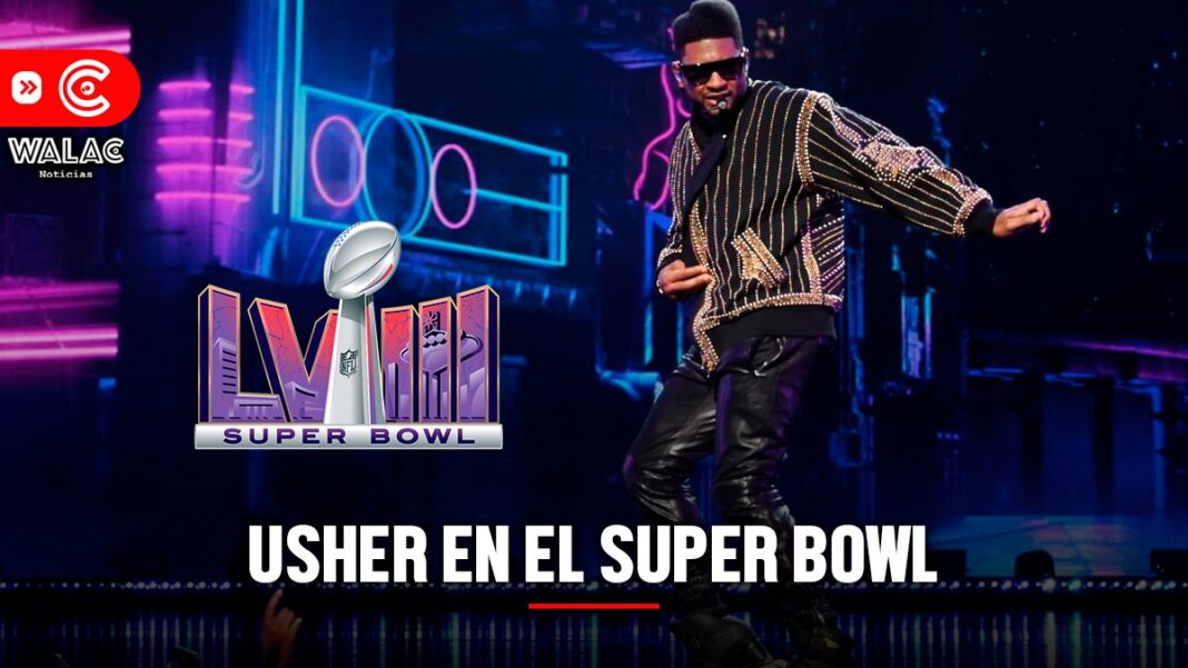 En vivo Usher en el Super Bowl conoce todos los detalles sobre la presentación del famoso cantante