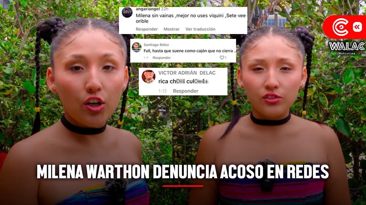 Milena Warthon denuncia acoso en redes ¿qué dijo la cantante