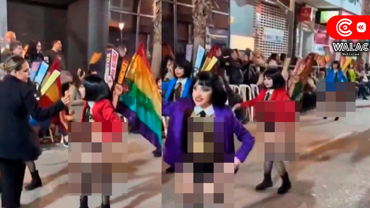 Niños en lencería y banderas LGTBI causa polémica en redes sociales