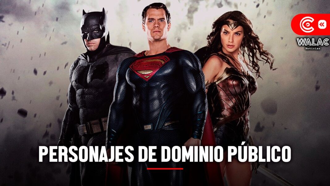 Personajes de dominio público ¿Batman, Superman y Wonder Woman serán los próximos