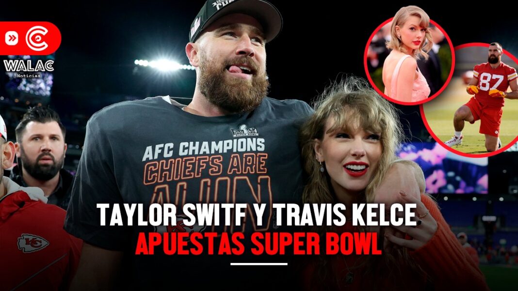 Taylor Swift y Travis Kelce aparecen en apuestas especiales de TV