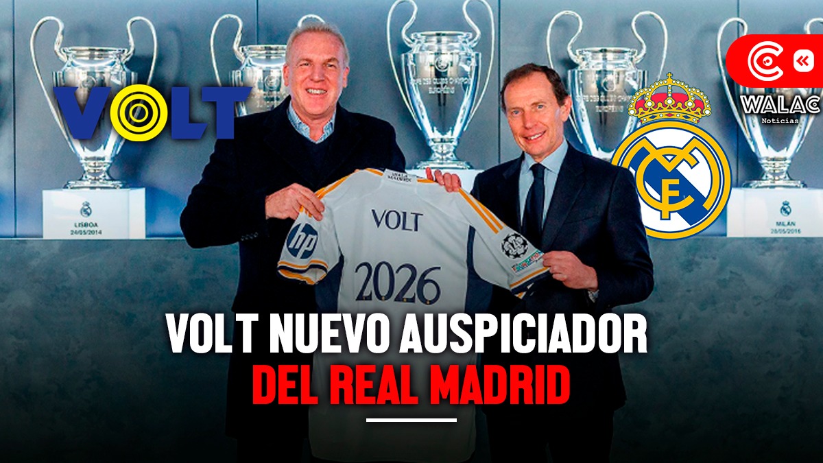 Volt es nuevo auspiciador del Real Madrid grupo AJE es el primer patrocinador peruano de los merengues